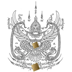 Paya Krut Garuda Sak Yant design